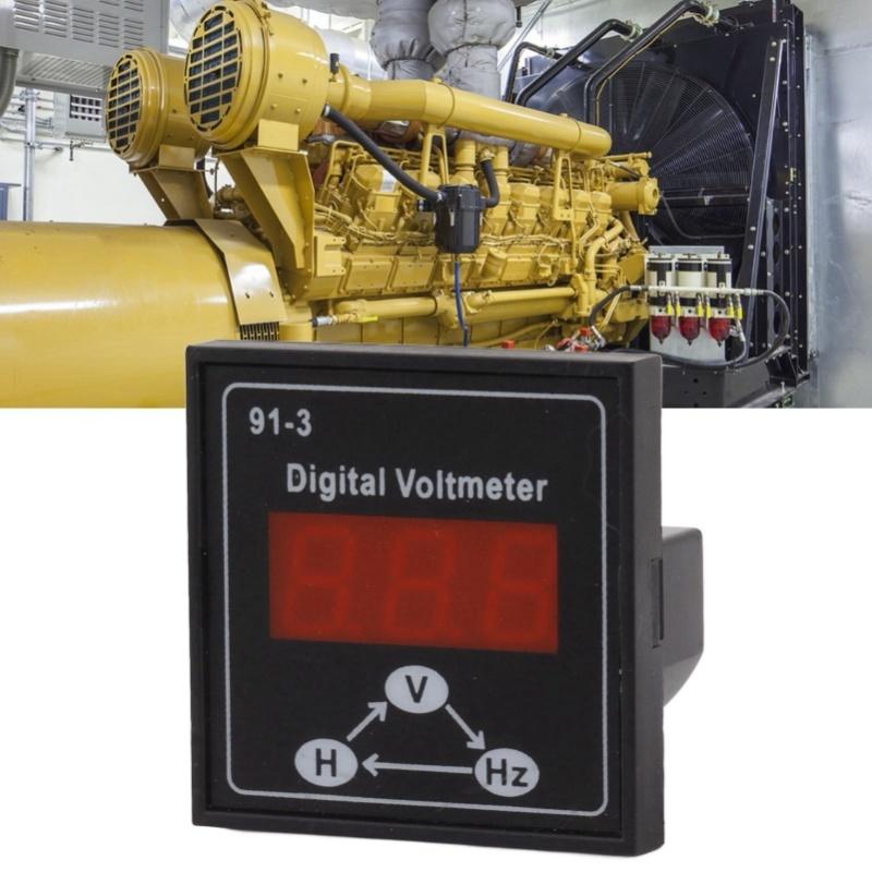 91 3 Digital Voltmeter For  Diesel Generator Set Accessories 220V 380V Single Phase 3 Phase Voltage Meter