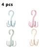 360° Rotated Four-Claw Hook Multi-Purpose  Purse Hanger Rotatable Hanging Bag Hat Scarf Dormitory Storage Punch-Free