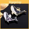 Adorable Whale Enamel Pin Beautiful Accessories For Unique Fashion With Ocean Galaxy Design