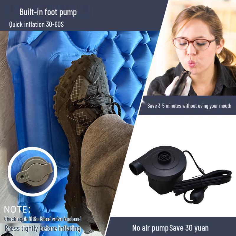 Automatic Inflatable Outdoor Sleeping Pad: Lightweight, Moisture-Proof Mattress for Camping and Car Tent Use.