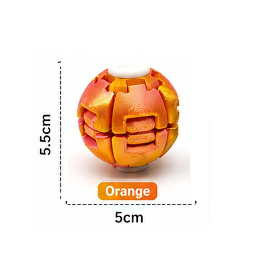 Smooth Spin Fidget Ball Magnetic Design 3D Printed Multi-Color Stress Relief For Adults Children Office Desk Toy