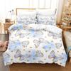 Colorful Butterfly Bedding Set 3D Print Luxury Soft Weightless Fantastic Kid Boy Girl Birthday King Queen Twin Size Duvet Cover