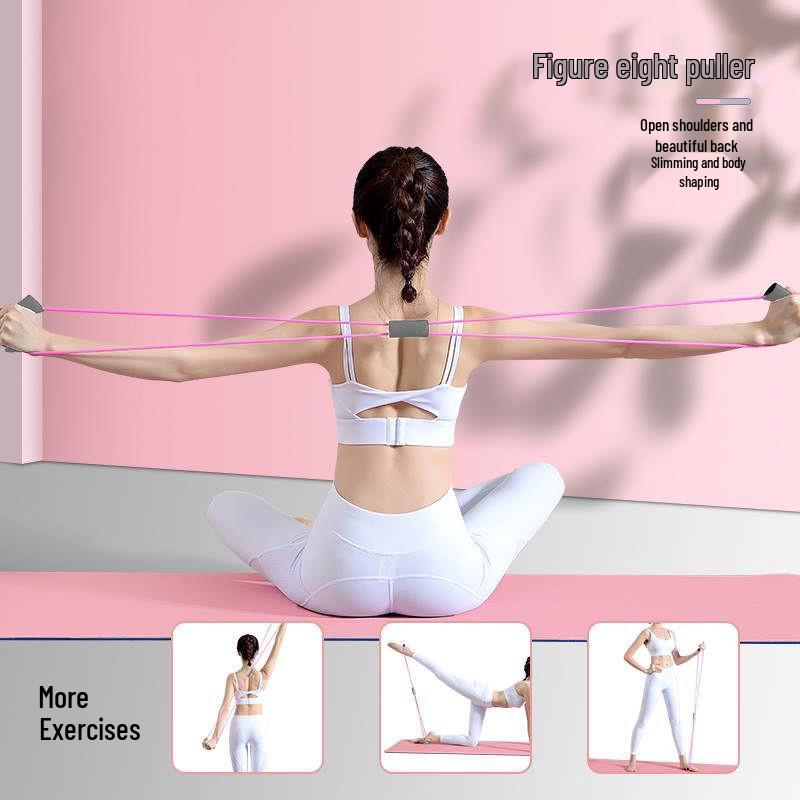 2025 High-Elastic Women's Yoga Resistance Bands, Four-Piece Set for Training and Stretching