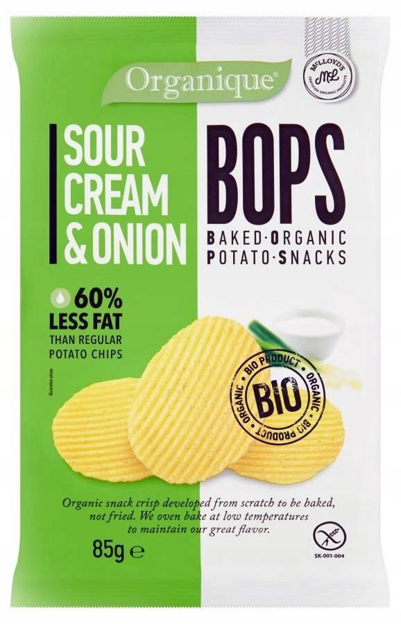 Baked potato chips with cream and onion, gluten-free, organic, MC LLOYD'S