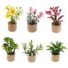 Artificial Potted Plants Refrigerator Magnet Home Office Kitchen Locker Fridge 3D Miniature Cork Pot Fake Flower Magnetic Decoration Ornament