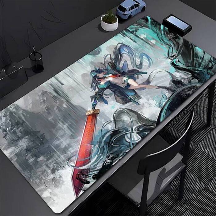 Mouse Pad Arknights Dusk HD Print Anime Mousepad Laptop Non Slip Gaming Accessories Keyboad Pad PC Kawaii Girl Extended Desk Mat