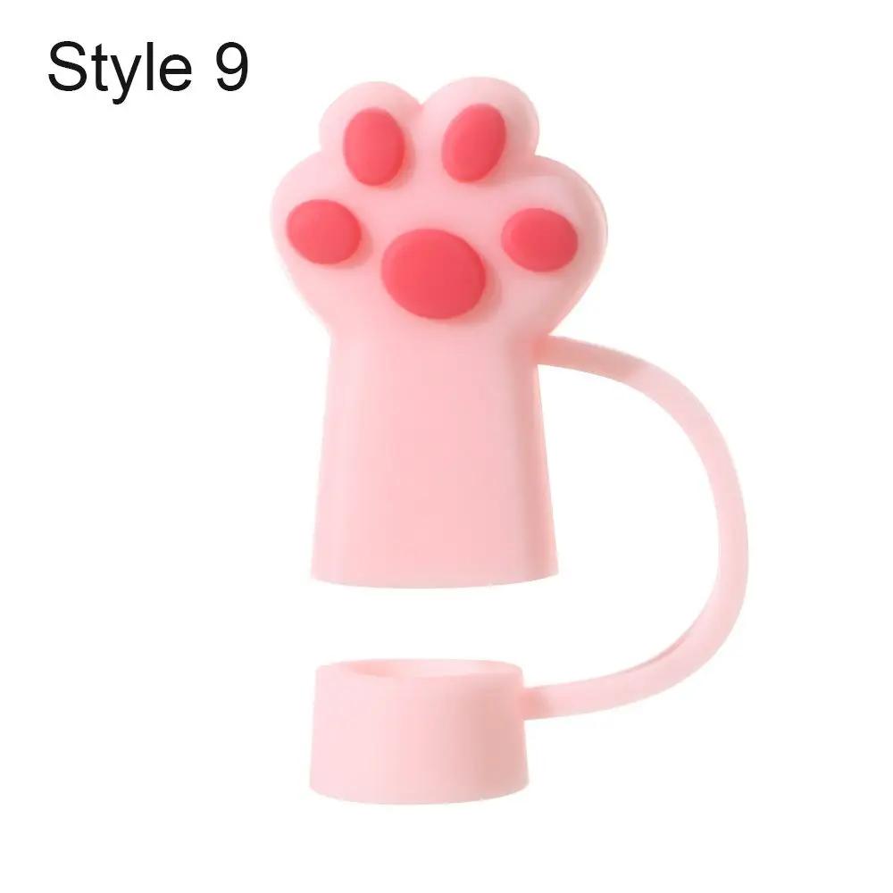 Creative Dust-proof Reusable Splash Proof Drinking Dust Cap Silicone Straw Plug Straw Tips Cover Cup Accessories