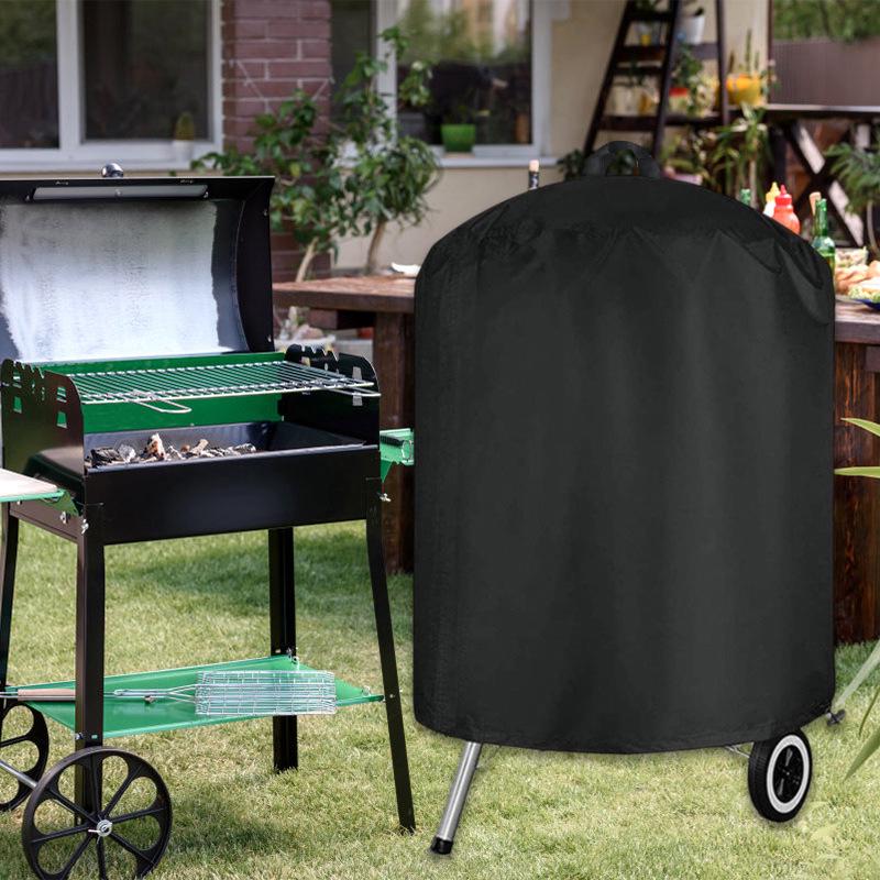 Round Outdoor Stove & BBQ Dust Cover for Garden Furniture
