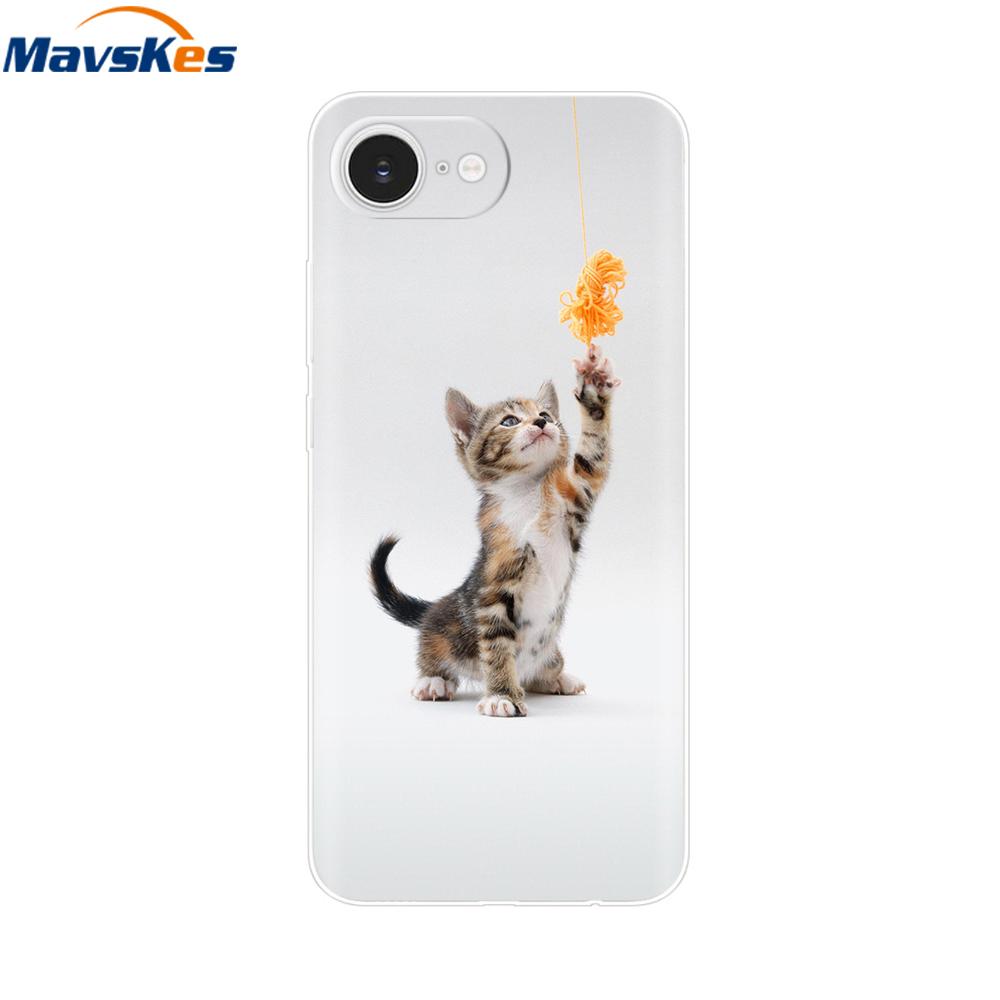 For iPhone 16e Case For Apple iPhone 16e Case Luxury Clear Painted Cover Case For iPhone 16e 16 E Coque Protective Cover Fundas