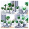 Self Watering Plant Pot Flower Pot with Deep Clear Reservoir Modern Planter with Wick Ropes for Houseplants Indoor Pothos