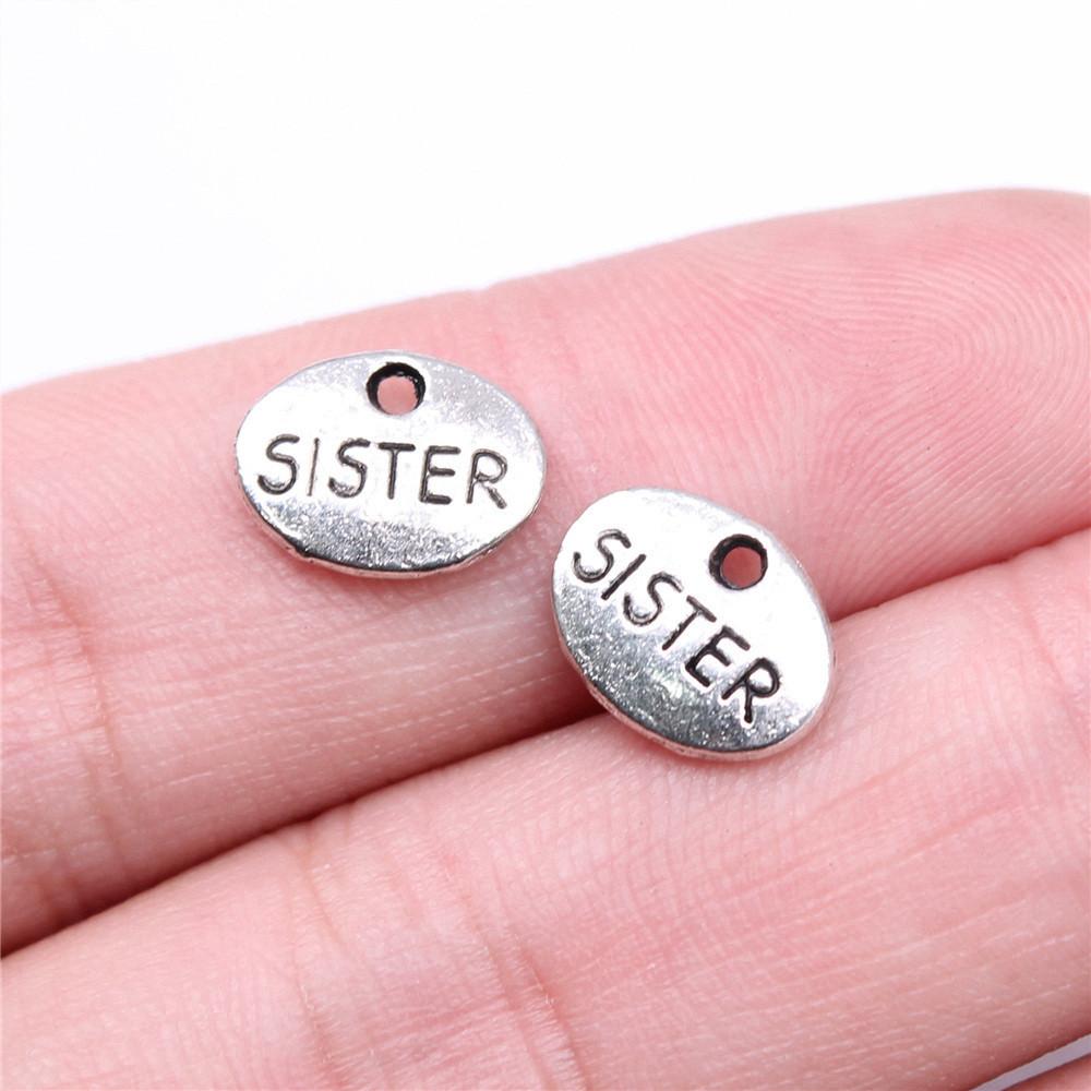Family Member Heart Tags Charms Pendant Male Jewellery Massive Aesthetic Souvenir