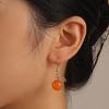 Fashion Earring Women Orange Fruit Drop Hanging Earrings for Teen Funny Girls Female Earrings Jewelry Accessories