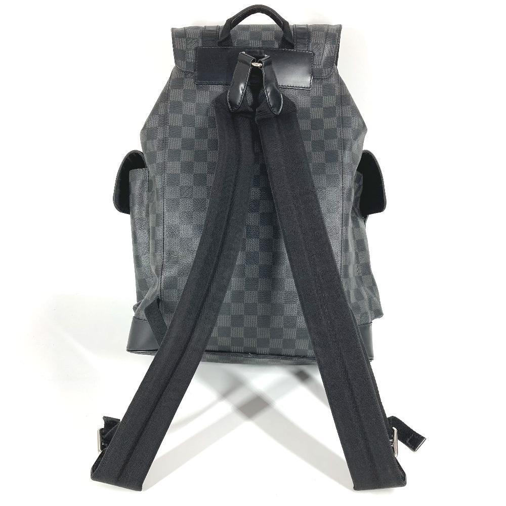 Louis Vuitton N41379 Damier Graphite Christopher MM Backpack Black