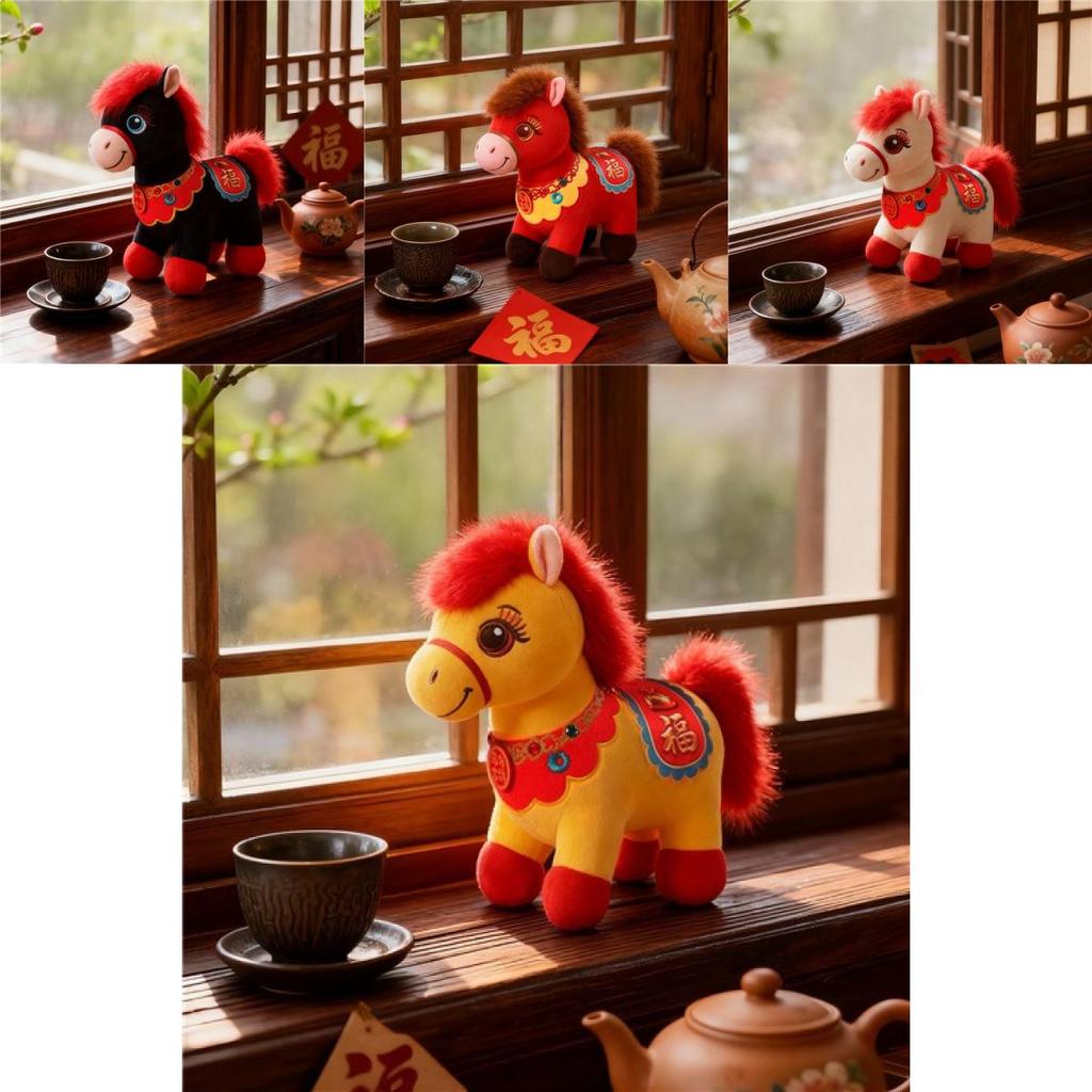Plush Horse Toy For Kids With Short Plush Filling Perfect For Gifting And Collecting