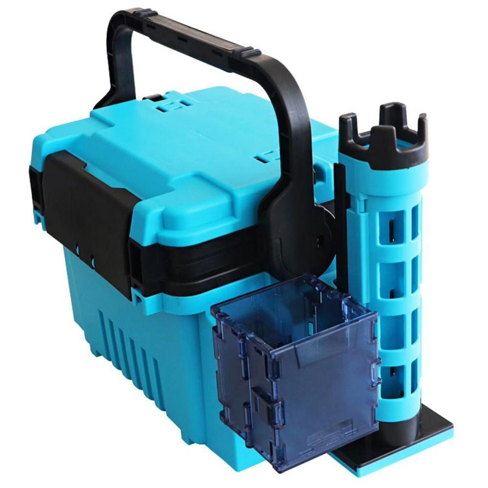Plastic Fishing Tackle Box Durable Rod Holder Fishing Box Barrel Holder  Angler Supplies