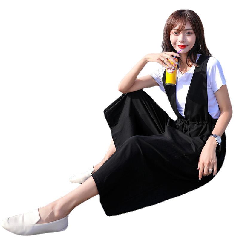 2022 Summer Women's Plus Size Casual Wide-Leg Slimming Jumpsuit Overalls