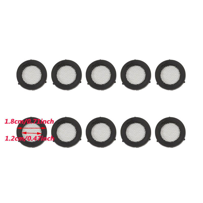 10PCS Rubber Gasket Hose Washer Seal O-Ring Flat Gaskets Filter Net Garden Shower Head Fit For Garden Hose Water Faucet