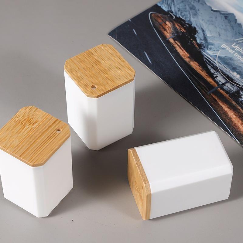 1pc Modern Toothpick Holder - Portable & Stylish Square Design, Durable Plastic Toothpick Dispenser with Easy-Access Slot for Kitchen, Living Room