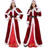 Elegant Deluxe Mrs. Santa Costume For Adults In Luxurious Soft Corduroy Fabric