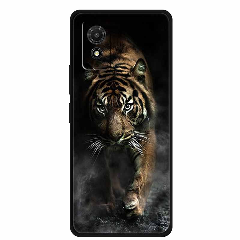 Hülle für TCL 501 Case T433D T433E Tiere Weiches Silikon Handyhülle für TCL 501 2024 Rückseite Schutzhülle Stoßfänger 6,78 Zoll Hülle