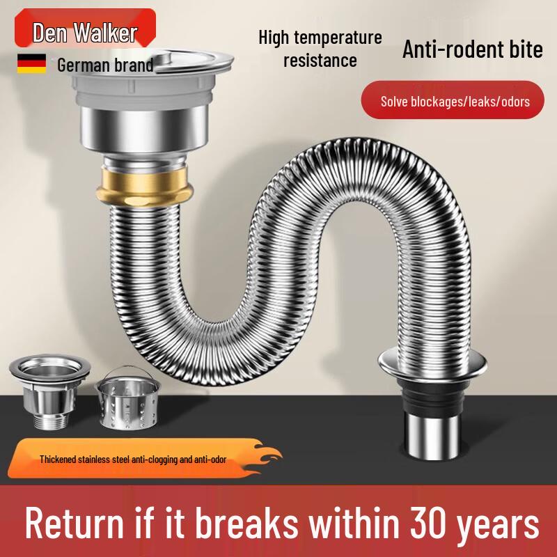 Anti-Geruch Edelstahl Spülbecken Abfluss-Set