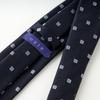 [Ojie] Men's Necktie, Wool Tie, Silk Blend, Made in Japan, Small Pattern, NW-A-012-NAVYBLUE