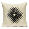 Geometric Pattern Decorative Black White Stripe Pillowcase Deer Cushion Cover Throw Pillow Sofa Car Decoration Pillowcover