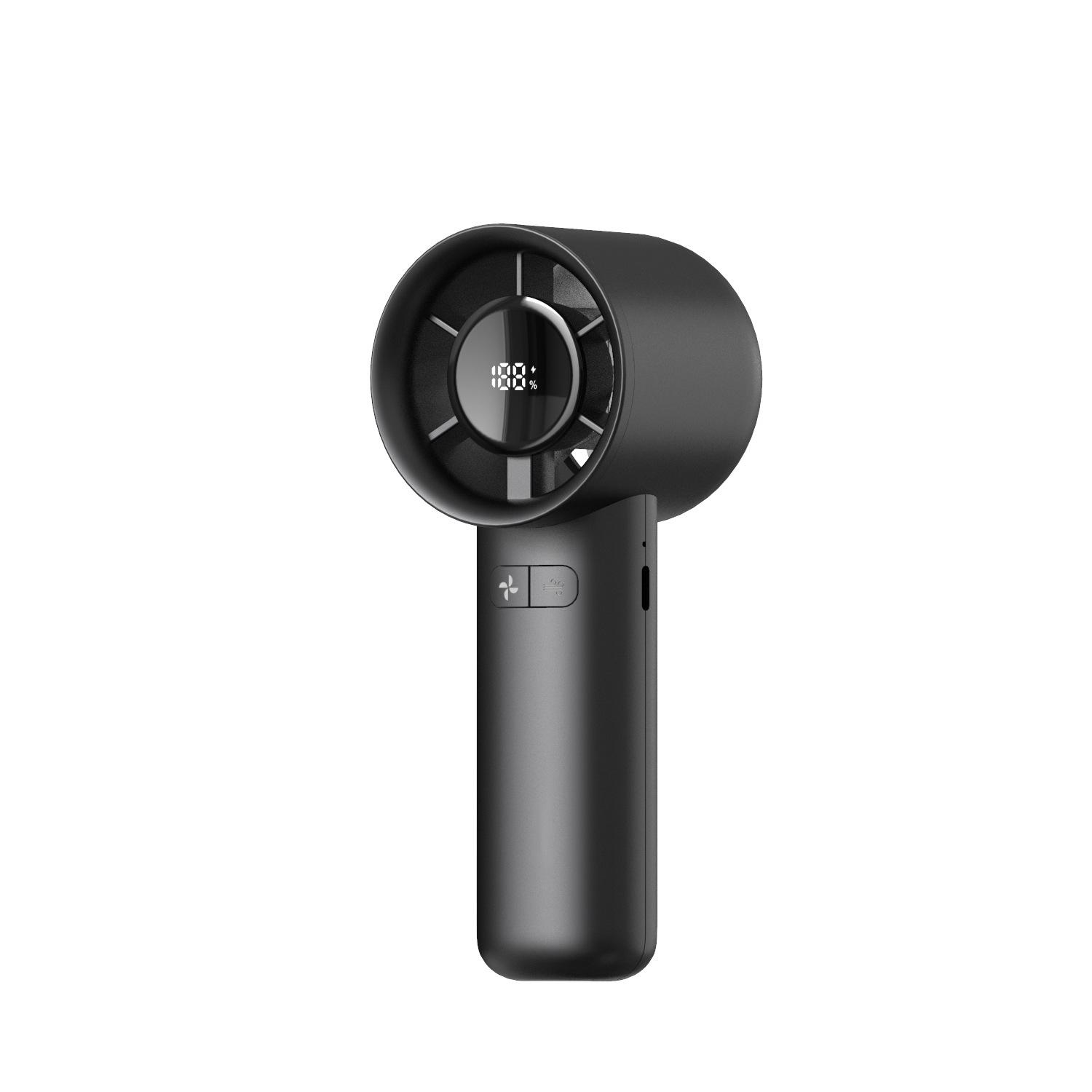 2026 Handheld Mini USB Semiconductor Ice Pack Fan with Digital Display 151*64*57mm