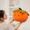 Squishy Ultra Soft Persimmon Peanut Plush Toy Stuffed Smiling Happy Fruit Plushie Back Support Pillow Sofa Chair Decor Gift