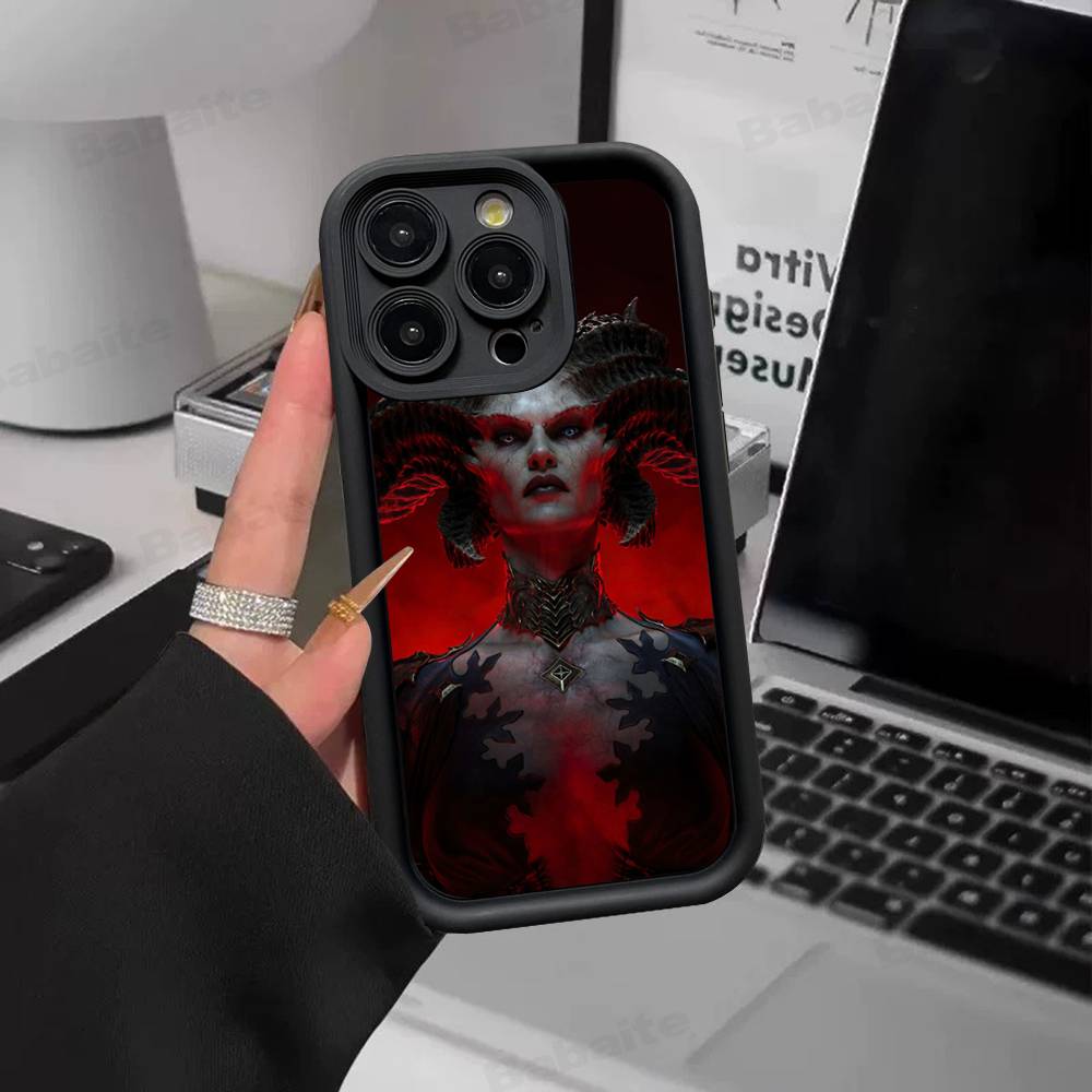 Classic Action D-Diablo Game Phone Case For IPhone 11 12 13 16 15 17 14 Pro Max Soft Funda Silicone Cover