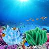 Simulated Coral Aquarium Fish Tank Farming Small Ornaments Gift Decoration Eight Melon Fish DIY Ornaments
