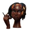 Black Woman Incense Burner Handmade Elegant Meditation Airflow Incense Burner Creative Design Art Incense Burner Statue Ornament