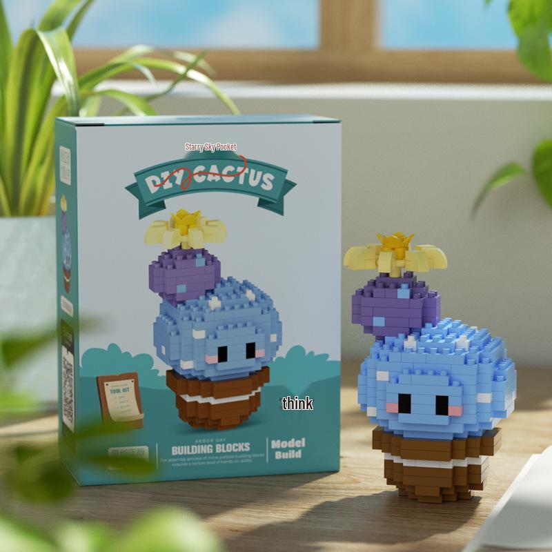 Secret Garden Flower Building Blocks: Rose & Carnation Potted Plant Toy - Perfect for Children's Play and Teacher's Day Gifts