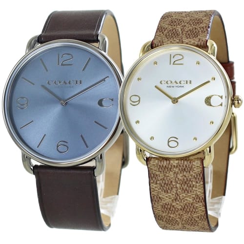 COACH (Coach) Pair Watches with Shopper Storage Box for Men and Women, Leather Strap, 1460264714504205-sp