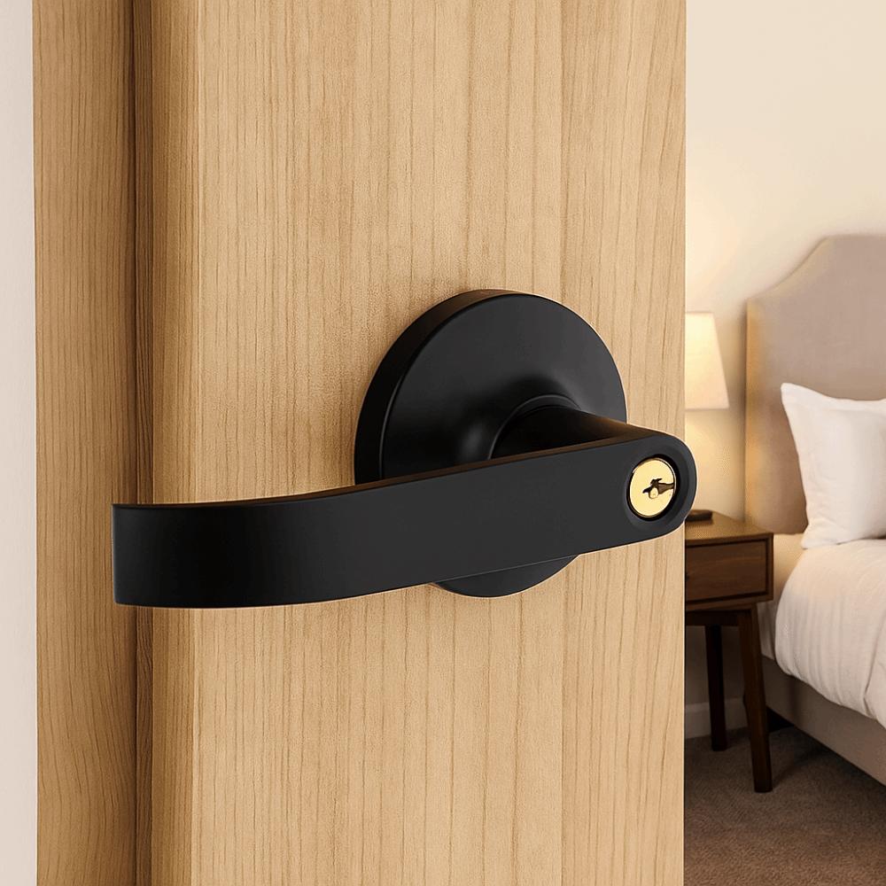 35-50mm Door Handle Lock Aluminum Zinc Zinc Alloy Keyed Locks Durable Spherical Door Lock  Living Room