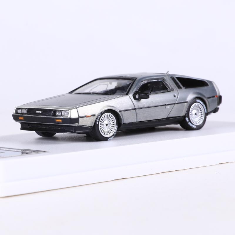 

MJ 1:64 DeLorean DMC I II III Back To The Future Time Machine Mr.Fusion Diecast Toy Vehicle Car Model