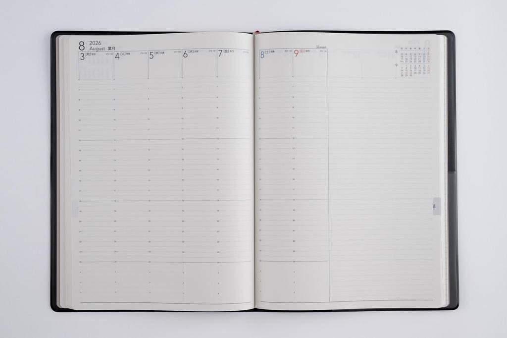 Takahashi 2026 B5 Weekly Desk 94 December Diary, Black, No. (Starts 2025)