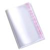 Clear PE Plastic Self-Sealing Clothing Packaging Bag - Transparent Storage with Adhesive Strip