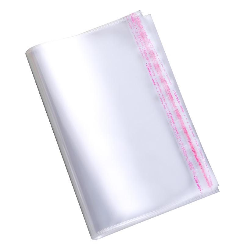 Clear PE Plastic Self-Sealing Clothing Packaging Bag - Transparent Storage with Adhesive Strip