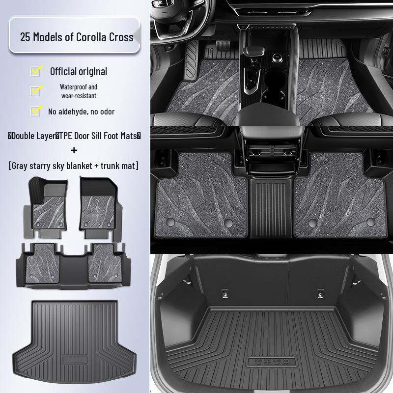 2025 Toyota Corolla Cross TPE Full Coverage Floor Mats & Accessories