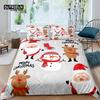 Home Living Luxury 3D Santa Claus Bedding Set Duvet Cover Pillowcase Kids Bedding Set Queen and King EUUSAUUK Size