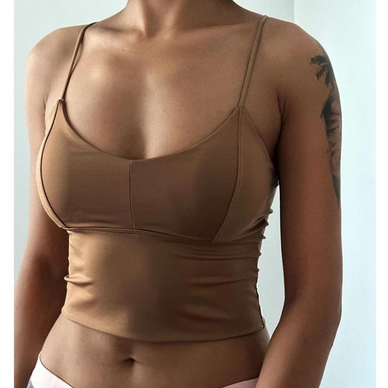 High Quality Seamless Women Underwear Sexy Backless Wireless Bra Classic Sling Vest Brassiere Insert Gasket Push Up Bra Lingerie