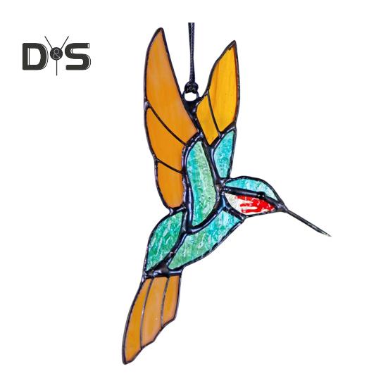 

Акриловый Колибри Ловец Солнца Подвесное Украшение Домашний Офис Крытый Открытый Сад Стены Искусства Витраж Птица Орнамент Подвеска Рождественский Подарок Hummingbird