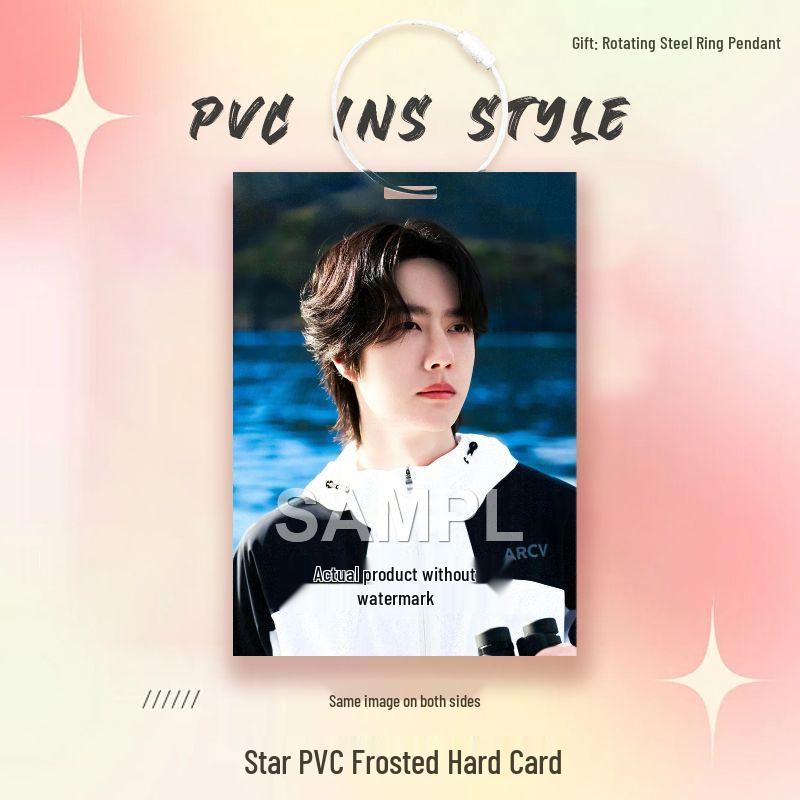 Wang Yibo Star Card Idol PVC Pendant for Ita Bag Decoration