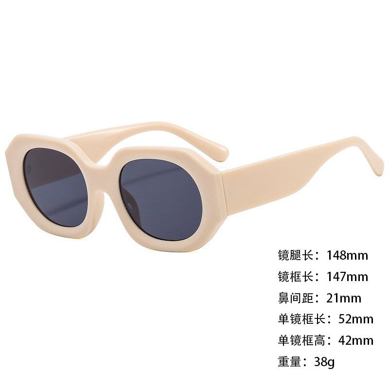 Foreign Trade Sunglasses Wide Legs Big Frame Vgo88 Men'S And Women'S Jelly Color Personalized Uv400 Sunglasses