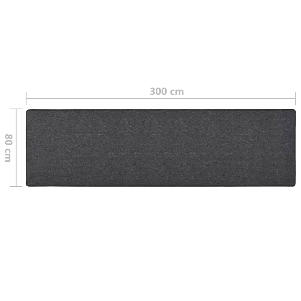 Vidaxl Dywanik, Antracytowy, 80X300 Cm