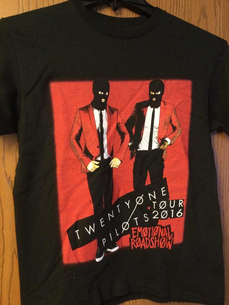 Twenty One Pilots - „Emotional Roadshow“ Tour 2016 - Schwarzes T-Shirt - M - Delta Pro