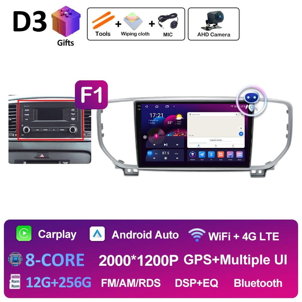 Intelligent System DSP Stereo For KIA Sportage 4 QL 2019 2020 2021 Multimedia Player Navigation GPS Cooling Fan WIFI Auto Tools