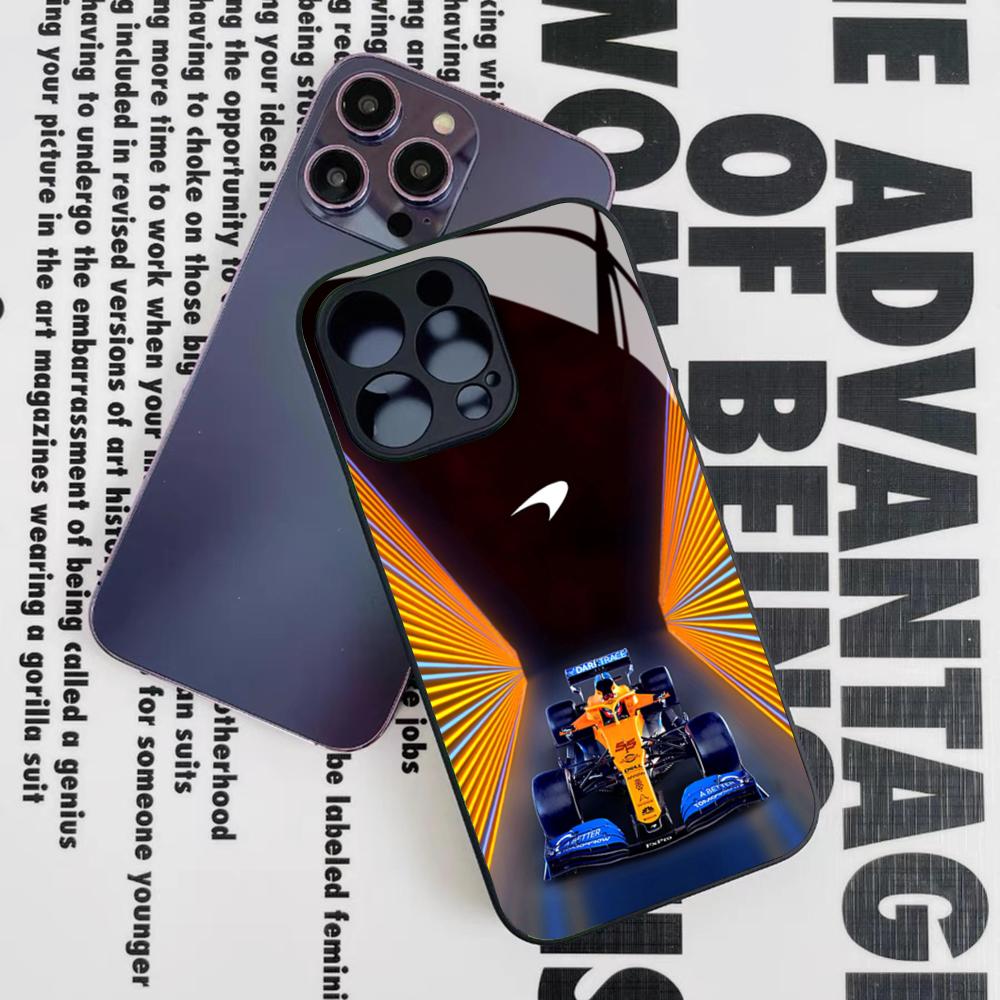 

Чехол для телефона SuperCar M-McLarenS для Iphone 16 15 14 12 11 13 Pro Max Mini 8 X Xr Xs Puls Черная Стеклянная Крышка iPhone 13 Mini
