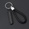 Trendy Diy Mobile Phone Number Plate Pendant Keychain For Men Punk Simple Woven Leather Rope Anti-Lost Car Key Chain Accessories